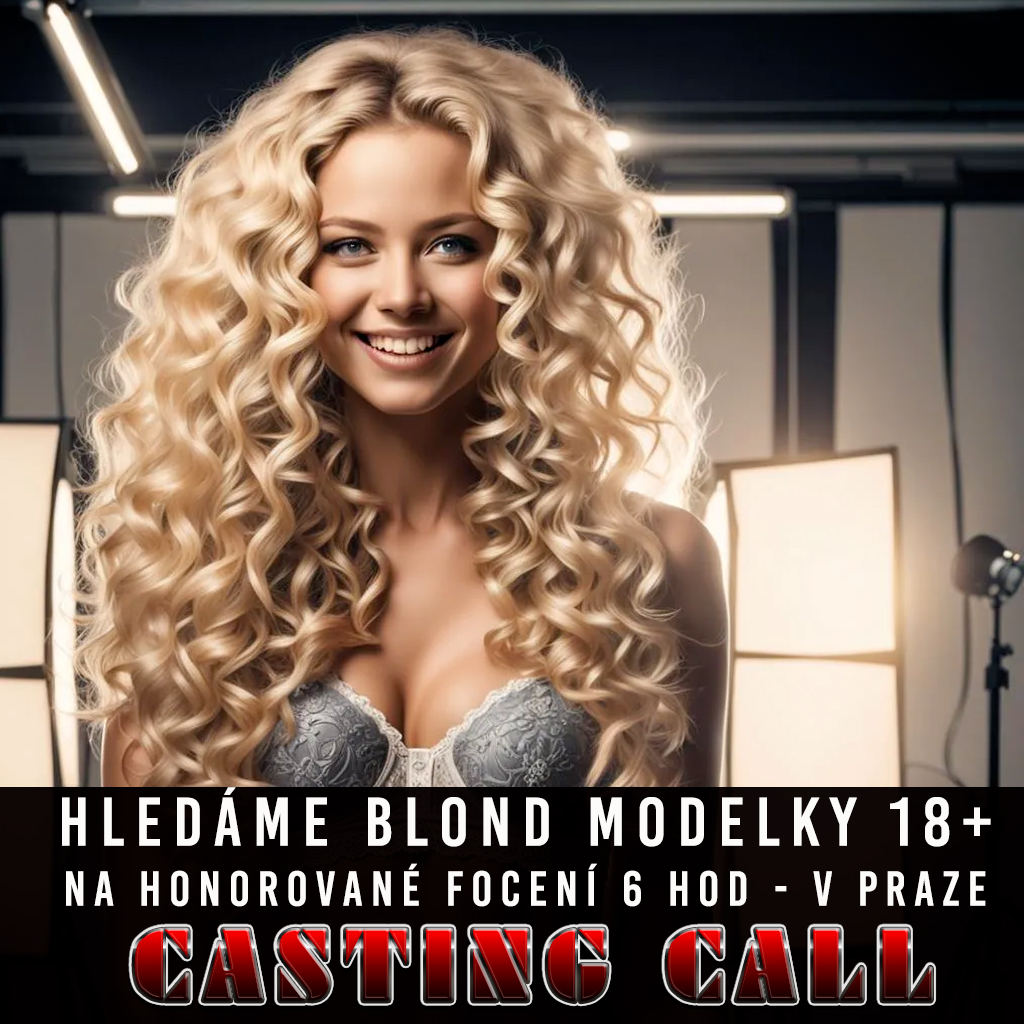 Casting foceni - Blondynky playboy style Praha