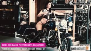 Bikes And Babes - Photoshoot backstage compilation - 3 czech stars - Lady Dee - Jarushka Ross - Claudia Mac